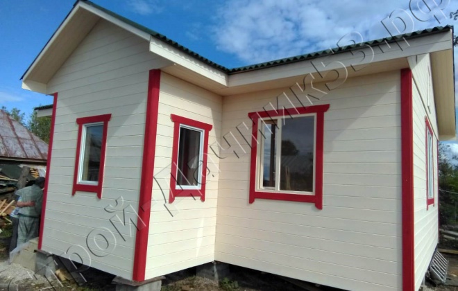 3 Каркасно-щитовой дом по проекту ОД-7, 6×8, 48 м², Рязанская область,  Милославский район, Село Чернава (6)